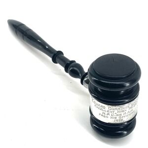 Antique Gavel Edward‎ Cummings Scudder gavel 1926 presentation gavel